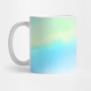 Blue and Green Watercolor Blend Mug